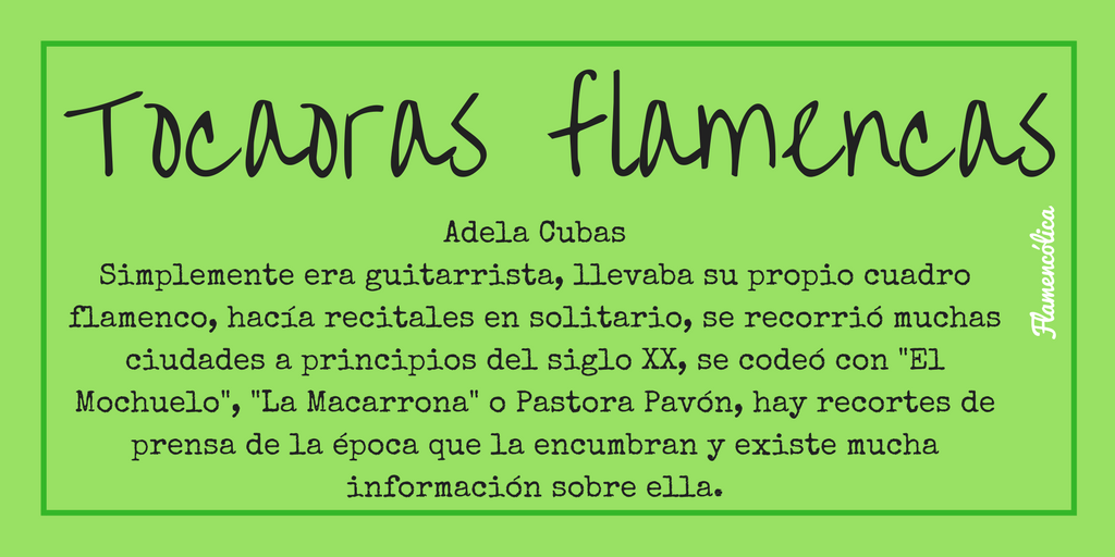 flamencolica tocaoras flamencas